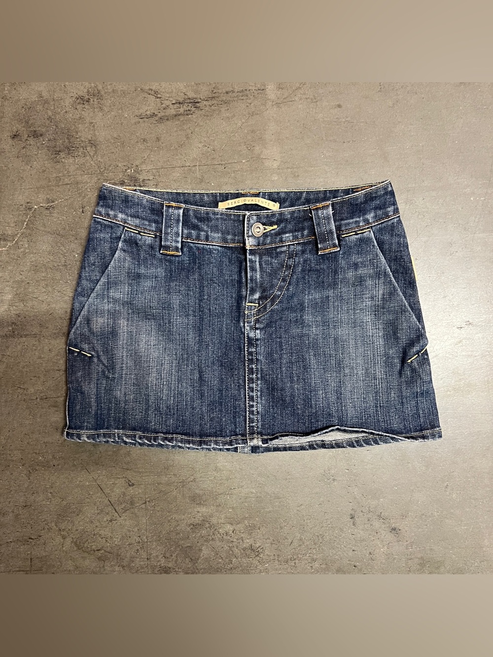 Sergio Valente Blue Denim Mini Skirt